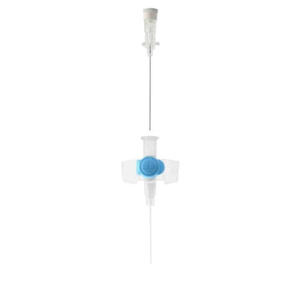 22G Blue1 tommers Terumo Versatus bevinget og portet IV-kanyle
